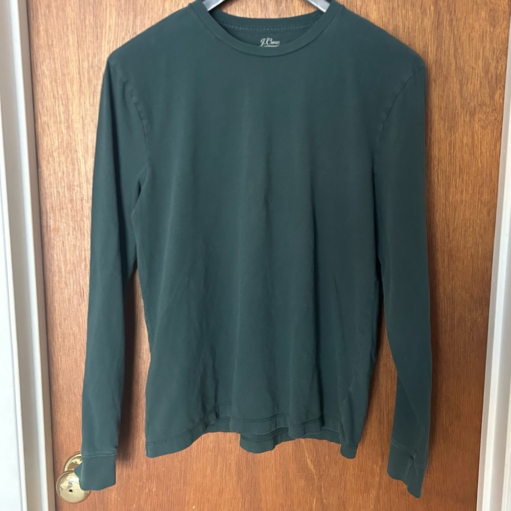J. Crew Dark Green Essential Tee